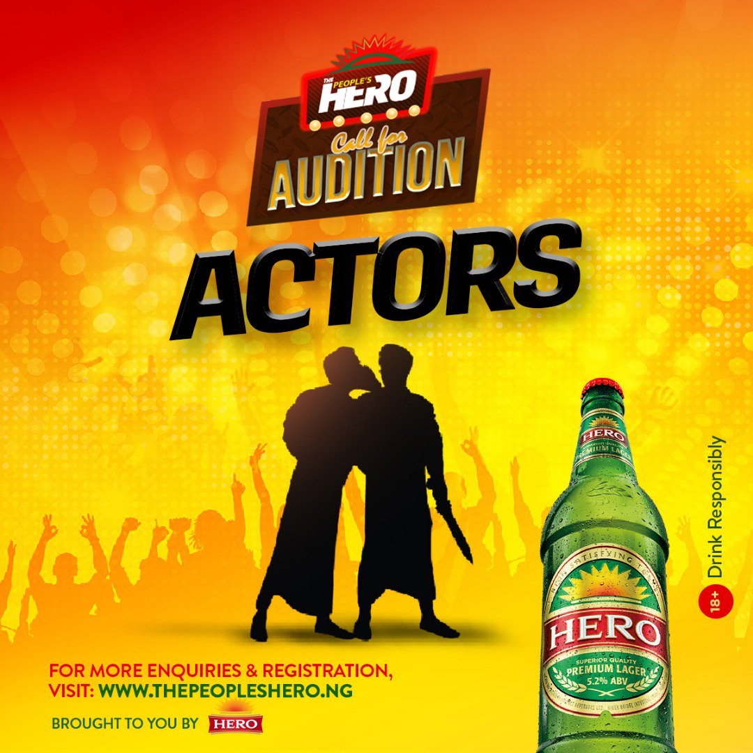 MTVBaseWest's tweet photo. @HeroLager We are also looking for the most dynamic actors to come audition for #ThePeoplesHero.

If you know someone who’s got the talent, or you want to be the winner of 7 million naira, then click on https://t.co/5ywd3KWb6g to register.

#TagAFriend #NeverForgetYourIdentity https://t.co/id7haLsDns