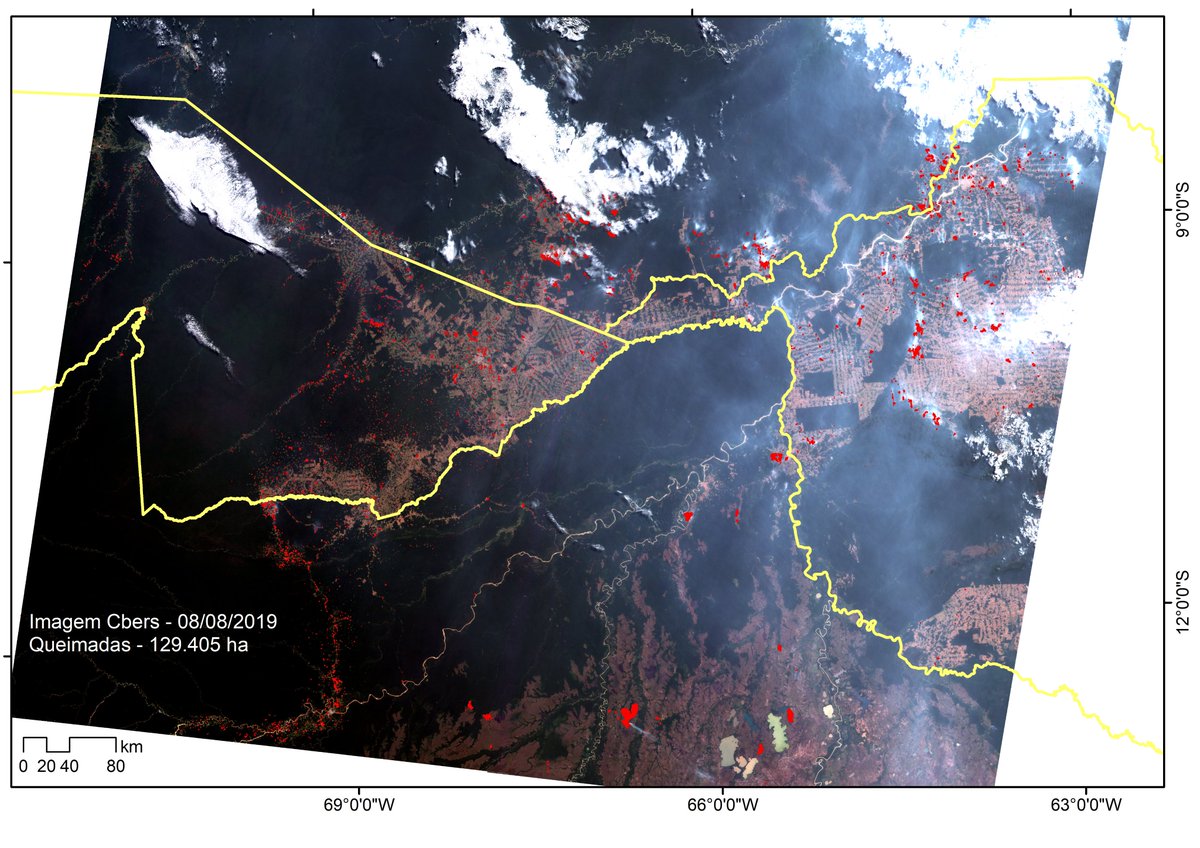 silva_sonaira's tweet photo. Continuamos analisando a situação das queimadas no Acre
Agora com olhar mais geral com imagens #Cbers do #Inpe.
Registramos +129mil ha de queimadas
#ProjetoAcreQueimadas #LabGAMA #Ufac https://t.co/GulS2voF0f