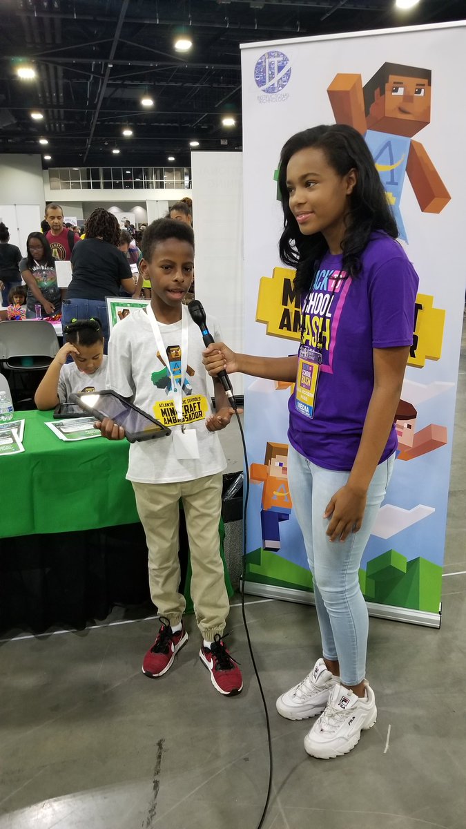 apsitnatasha's tweet photo. Had a ball at our @apsupdate #APSBash this morning! BEST bash yet! Our @PlayCraftLearn #studentambassadors shared all about how to use Minecraft in the classroom! It was amazing! They were even interviewed by the news! https://t.co/hnbZJEwixK
