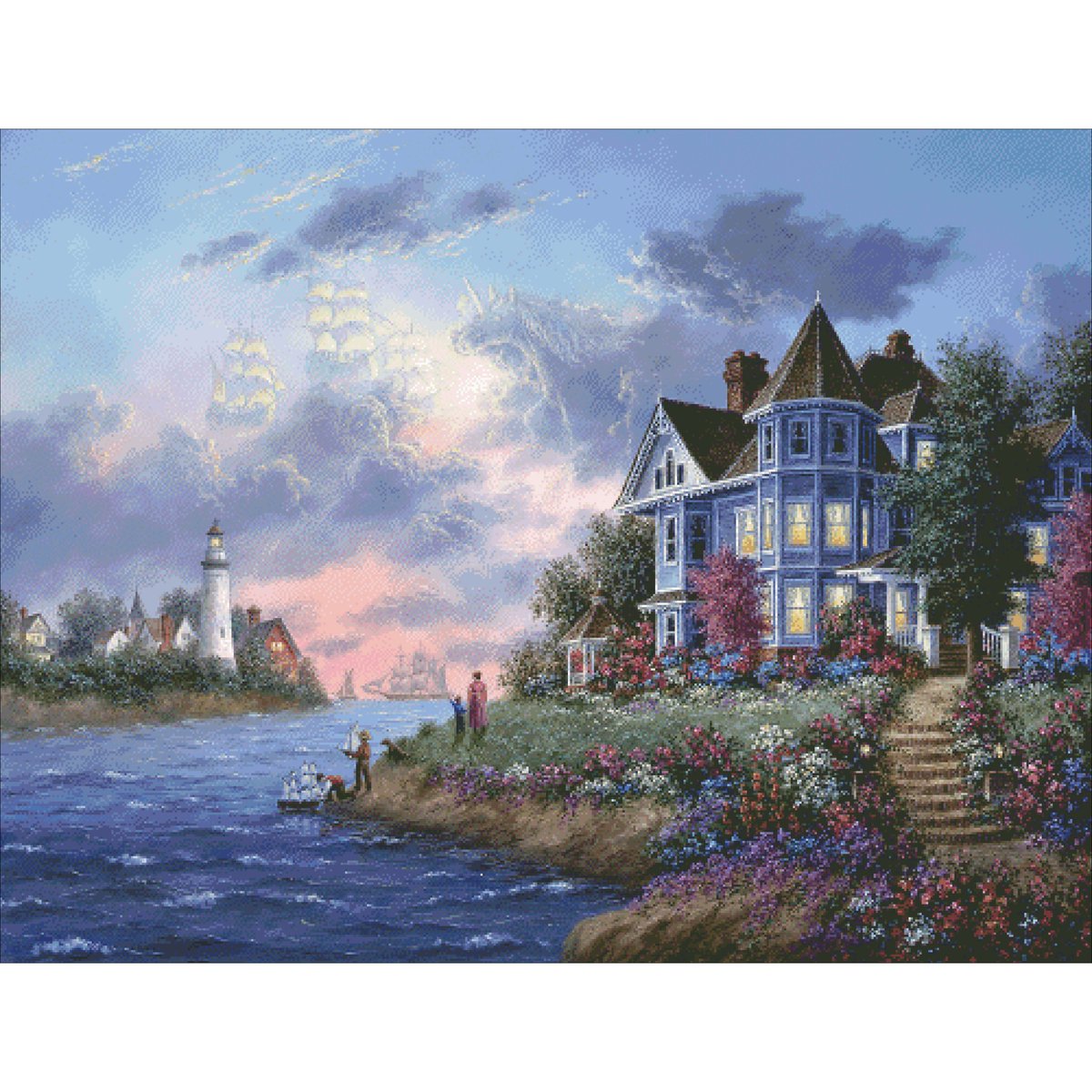 CCreations2015's tweet photo. With ships and a unicorn visible in the clouds, this Dennis Lewan piece is the picture perfect stitching scene!
#crossstitch #xstitch #crossstitchersofinstagram #xstitchersofinstagram #crossstitchaddict #flosstube #chartingcreations #newreleases #fullcoverage#art_licensing https://t.co/5HIDNEBYP9