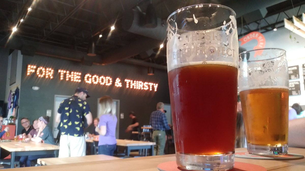 Girlwithbeer's tweet photo. Thrilled to have been invited to @ThesisBeer's soft opening. I'm certain the quality beer, eclectic atmosphere, and welcoming environment will fill holes in the @MNs_Rochester community: holes many may not even have known existed. #keepingthebeerbarhigh #communitybuildingwithbeer https://t.co/mSLegdEgEi