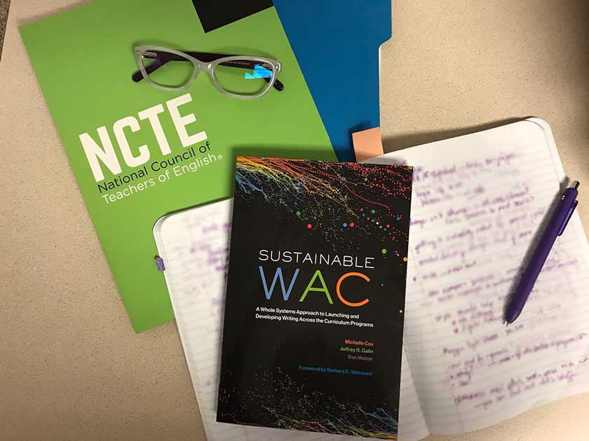 NCTE_CCCC's tweet photo. Are you looking to start or revitalize a WAC program? Be sure to check out book Sustainable WAC: A Whole Systems Approach to Launching and Developing Writing Across the Curriculum Programs by Michelle Cox, Jeffrey R. Galin, and Dan Melzer. https://t.co/nOUox6DIue https://t.co/N8yoddBOEy