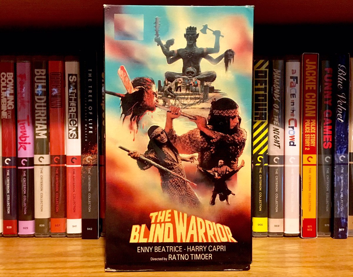 CinemaArcana's tweet photo. THE BLIND WARRIOR
(Ratno Timoer, 1987)
Home Video Big Screen
#VHSaturday #VHS #NotOnDVD #theblindwarrior #blindwarrior #nerakaperutbumi #barta #ratnotimoer #adventbangun #ennybeatrice #henrycapri #gopetsantini #rapifilms #martialartsmovies #barryprima #mondomacabro #vhscu https://t.co/eEw9vX6stB