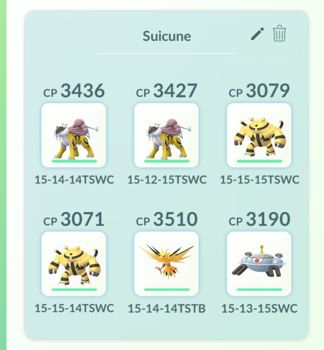 ThePokeFamily's tweet photo. Well that's my #facedrop team ready.
Are you ready to face #suicune? Show me your team!
#pokemongo #PokemonGOFest2019 https://t.co/8rzKp3oG7d