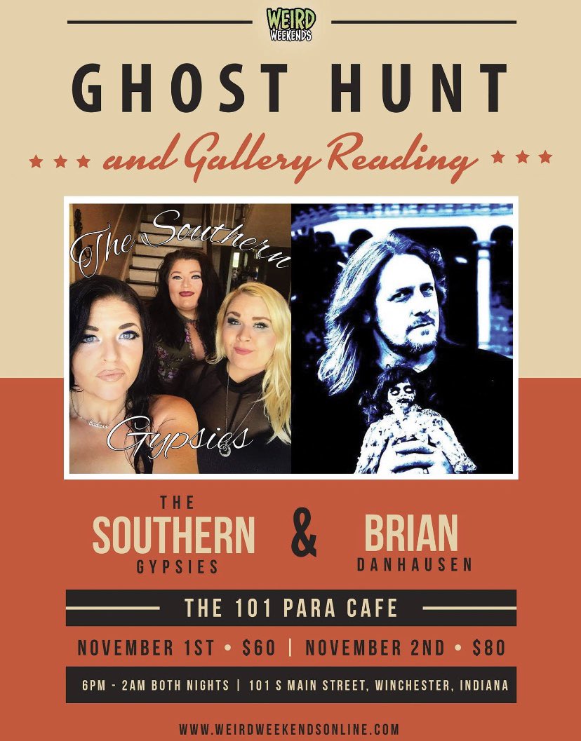 weird_weekends's tweet photo. Join us and our amazing guests, Southern Gypsies and Brian Danhausen in Winchester, Indiana! https://t.co/H4jmmwqCRx