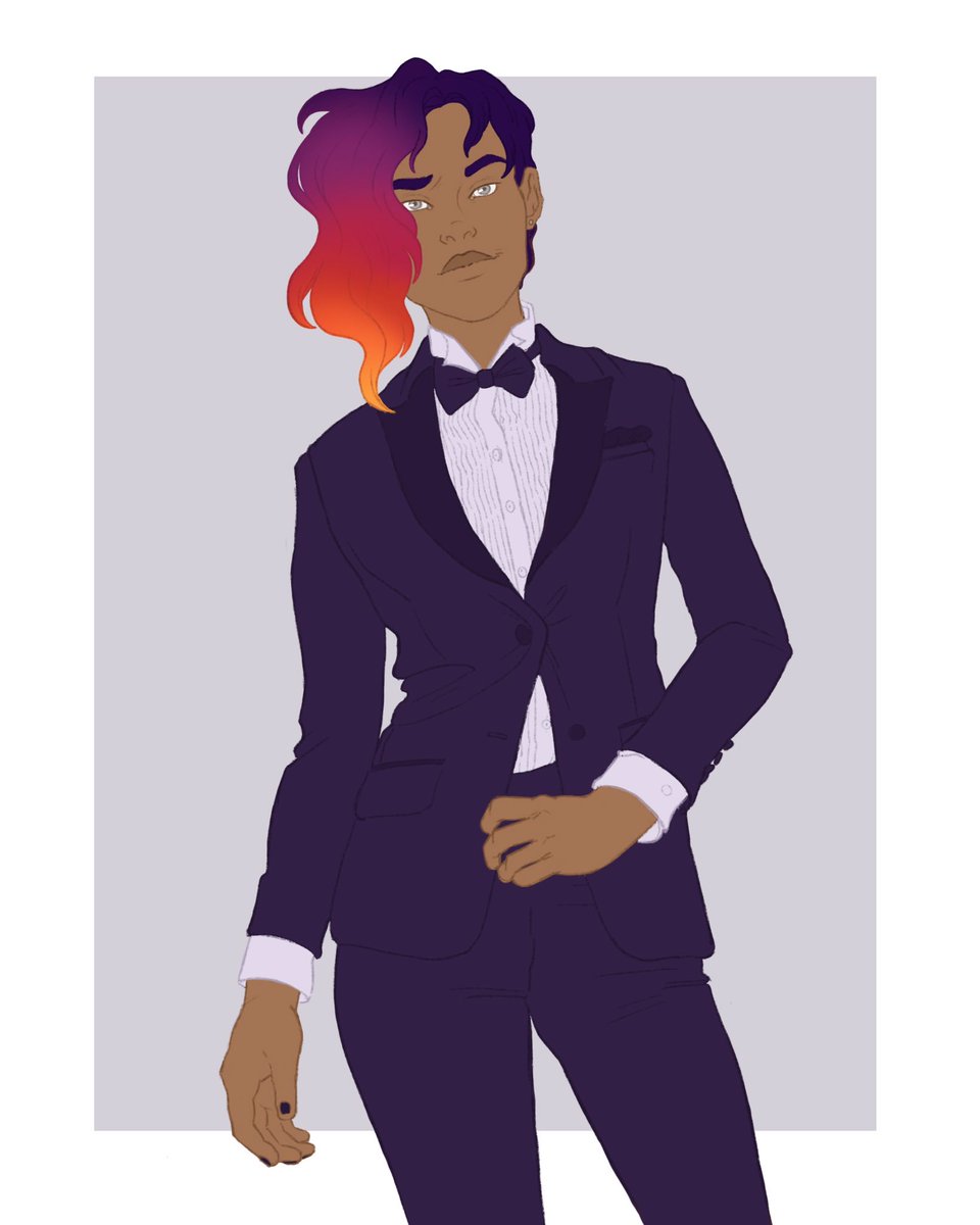 EllenEHafer's tweet photo. Vespira’s here to steal ur girls (they/them)
.
.
.
#dnd #dndcharacter #characterdesign #warlock5e https://t.co/4EvuFbKDyb