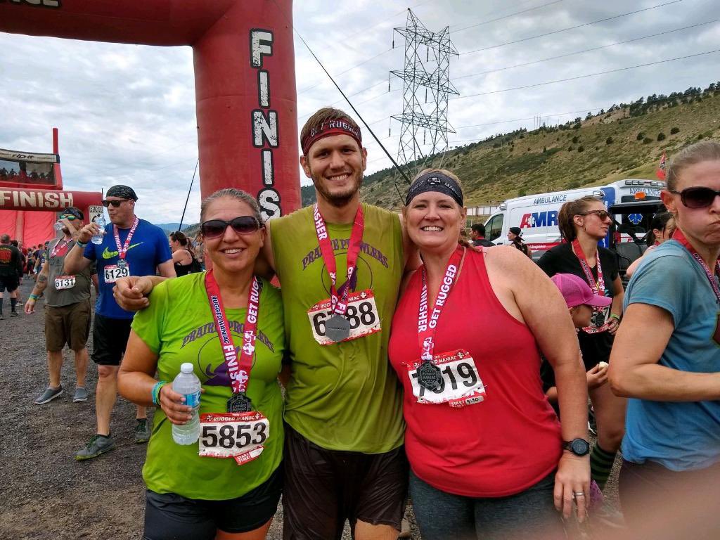 momcala's tweet photo. Bolt teacher gathering at the @RuggedManiac finish line🎉🎉🎉 #InTeamWeTrust #InnovationsAndOptions https://t.co/yG8Sc5yQZR