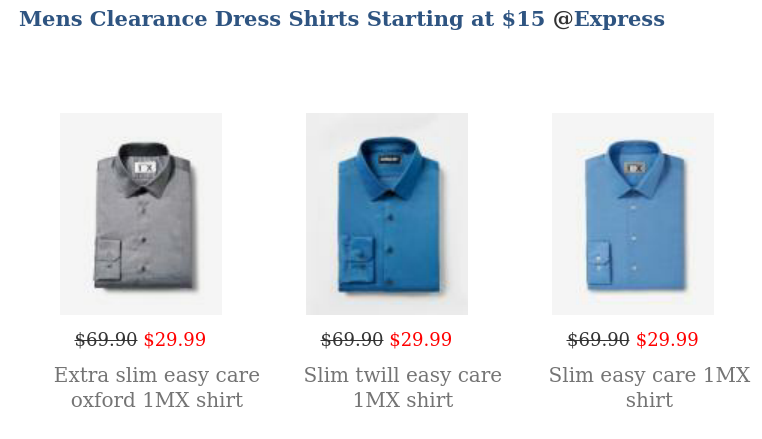 Mens Clearance Dress Shirts Starting at $15 2mydeal.com/content/mens-c…