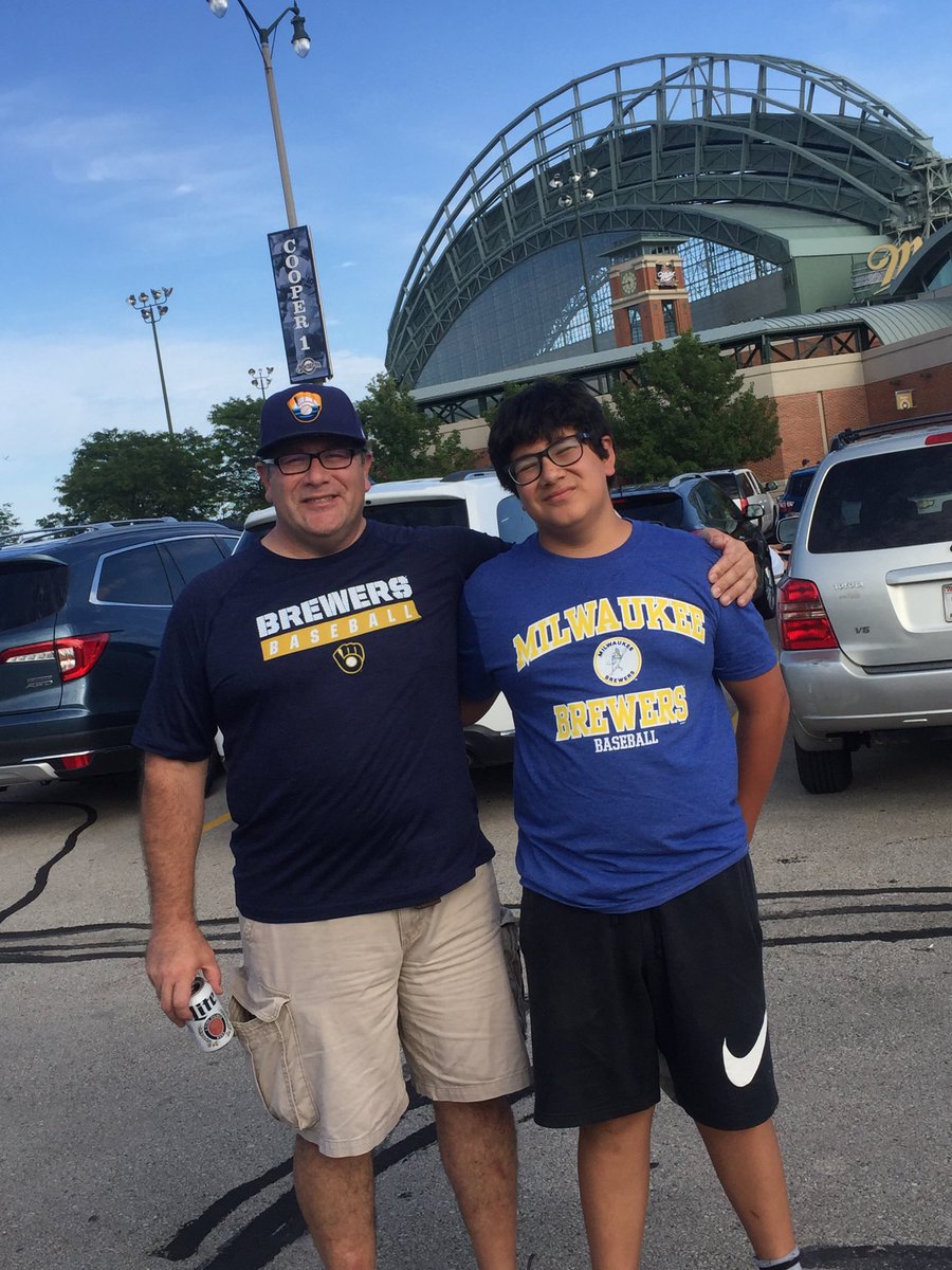 LauraGUCC's tweet photo. Happy 14th bday to my only baby boy Xavier! #letsgobrewcrew https://t.co/FEHukgfSZS