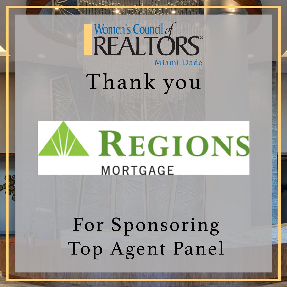 WCRMiami's tweet photo. 🙏🏻Thank you “Regions Bank” for sponsoring: 

⭐️Top Agent Panel
📅Wednesday, August 14th
⏰11:00 am to 2:00 pm
📍5250 NW 58th Avenue, Doral
🎟For Tickets ➡️click on link https://t.co/InZxxrq0t5

#leadersmadehere #womenscouncilmiami #womenempoweringwomen   #realestate https://t.co/0WUeutDt0g