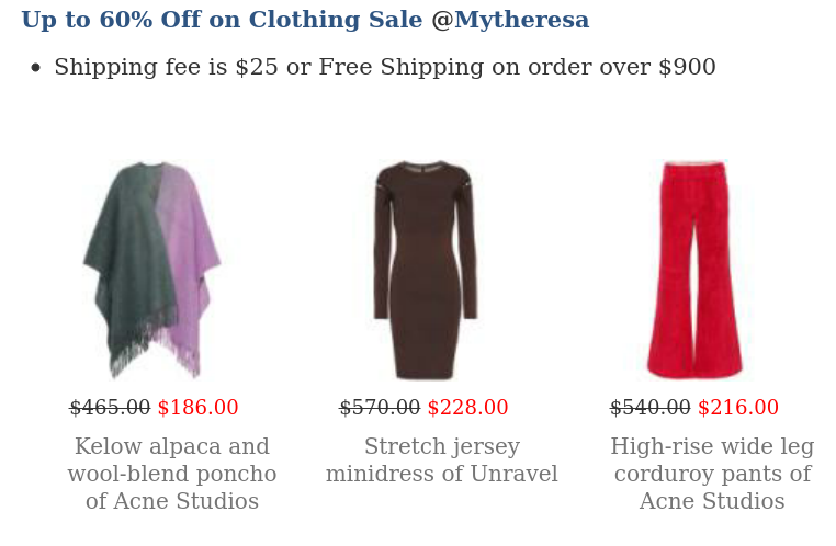 Up to 60% Off on Clothing Sale 2mydeal.com/content/60-clo…