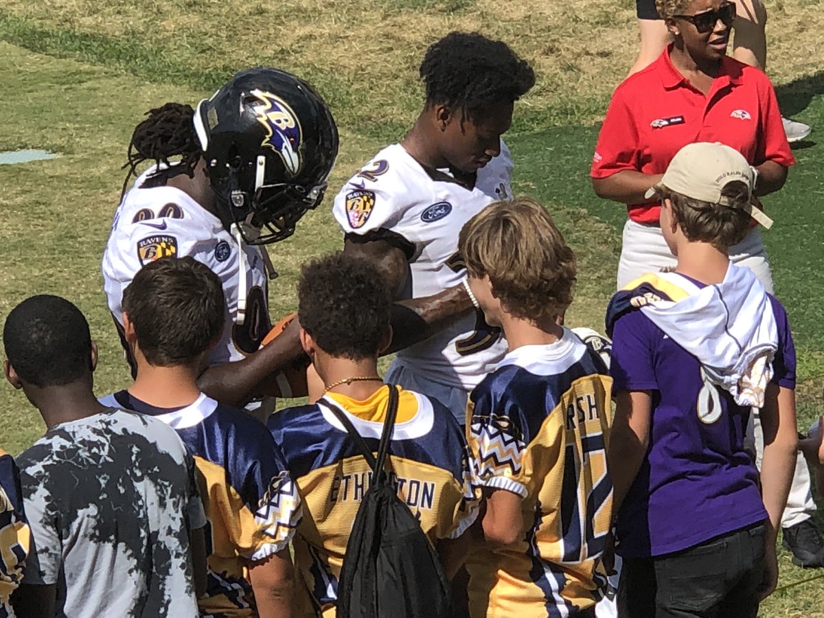 phgatorfootball's tweet photo. Big fun visiting the @Ravens practice with Gator (14U) Rec team! Investing a little time in the future of our program. #proactivecoaching #programbuilder #perryhallhighschool #destinationschool https://t.co/JSdMq4neJ8