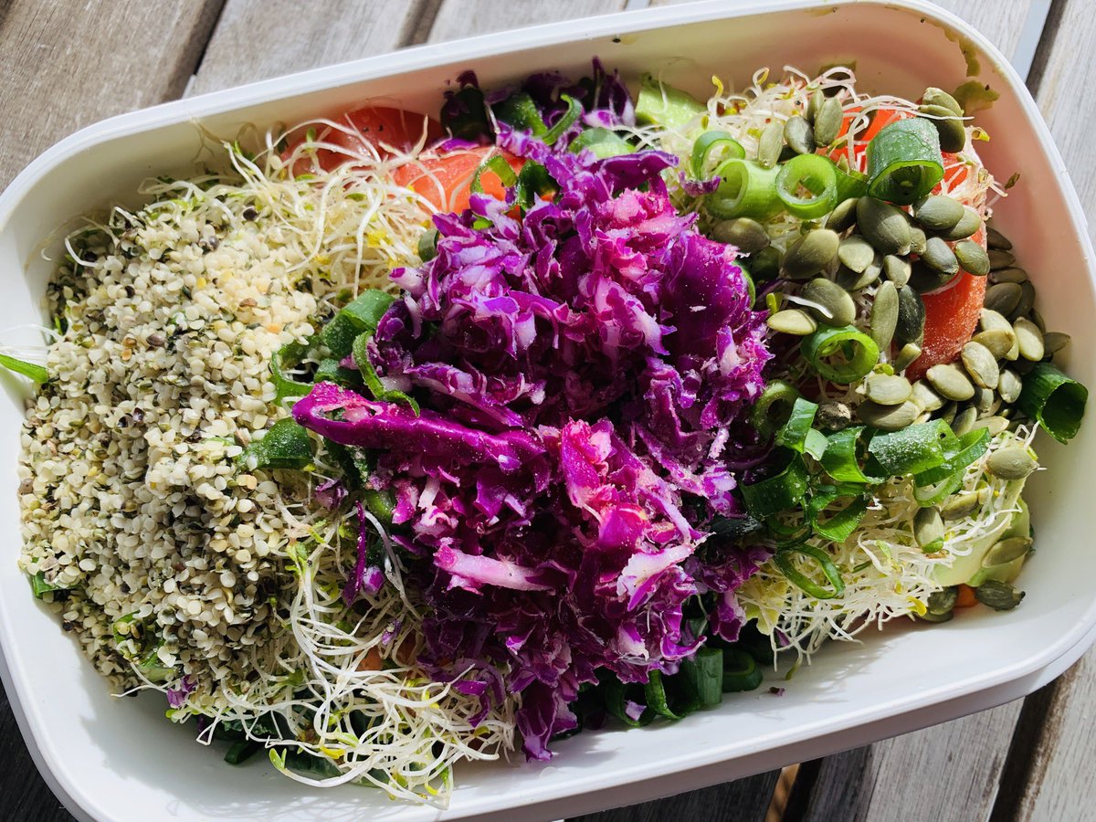 PlantsSibo's tweet photo. Packing #lunch for a hike today. #vegan #sibofriendly #guthealth #eatarainbow #fivepermeal https://t.co/sTwWUrDmSh