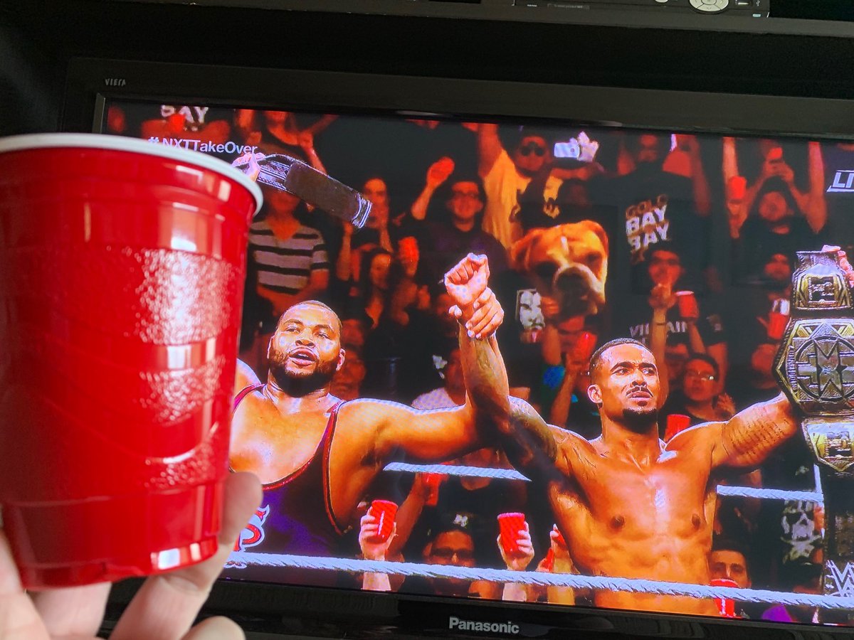 OGWARadio's tweet photo. We got the smoke! And the #NumNumJuice! #StreetProfits #AndStill #NXTTagChampions
#NXTTakeOver #OGWA https://t.co/KstPo9HW9C