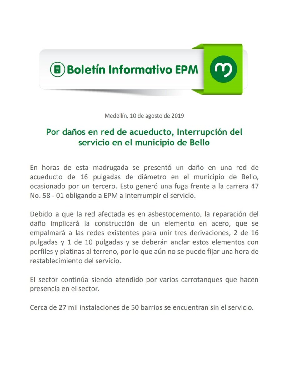 AlcaldiadeBello's tweet photo. Información importante ❗ https://t.co/xEhVEeBEt2