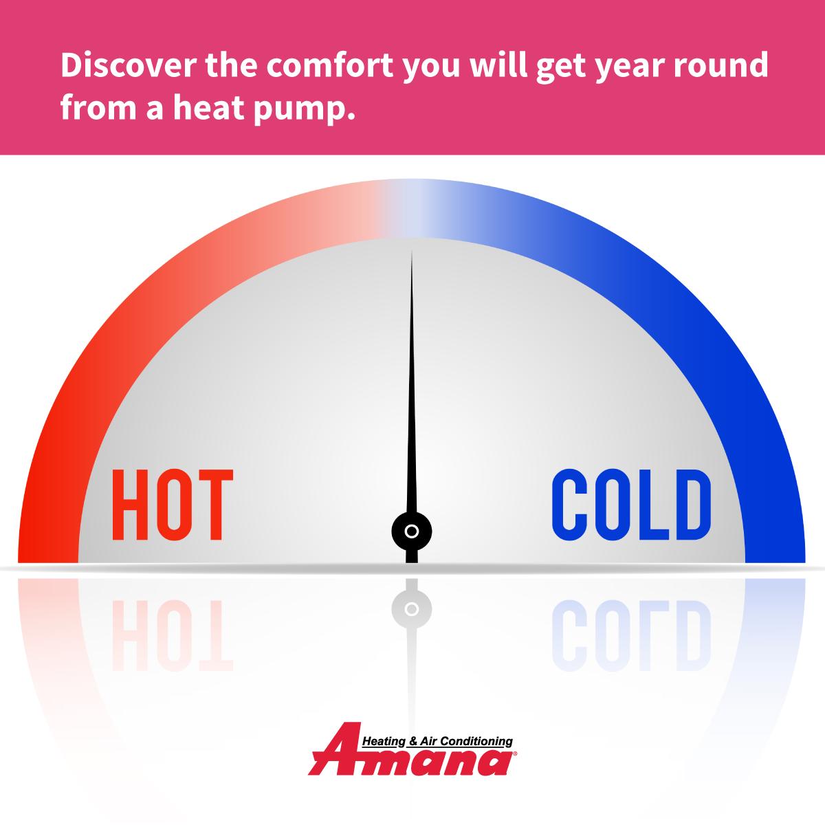 Amana_HVAC's tweet photo. How does a heat pump keep you cool in the summer and warm in the winter? 

Learn how! https://t.co/9kLVWZCWzb https://t.co/lABFt6VzJf
