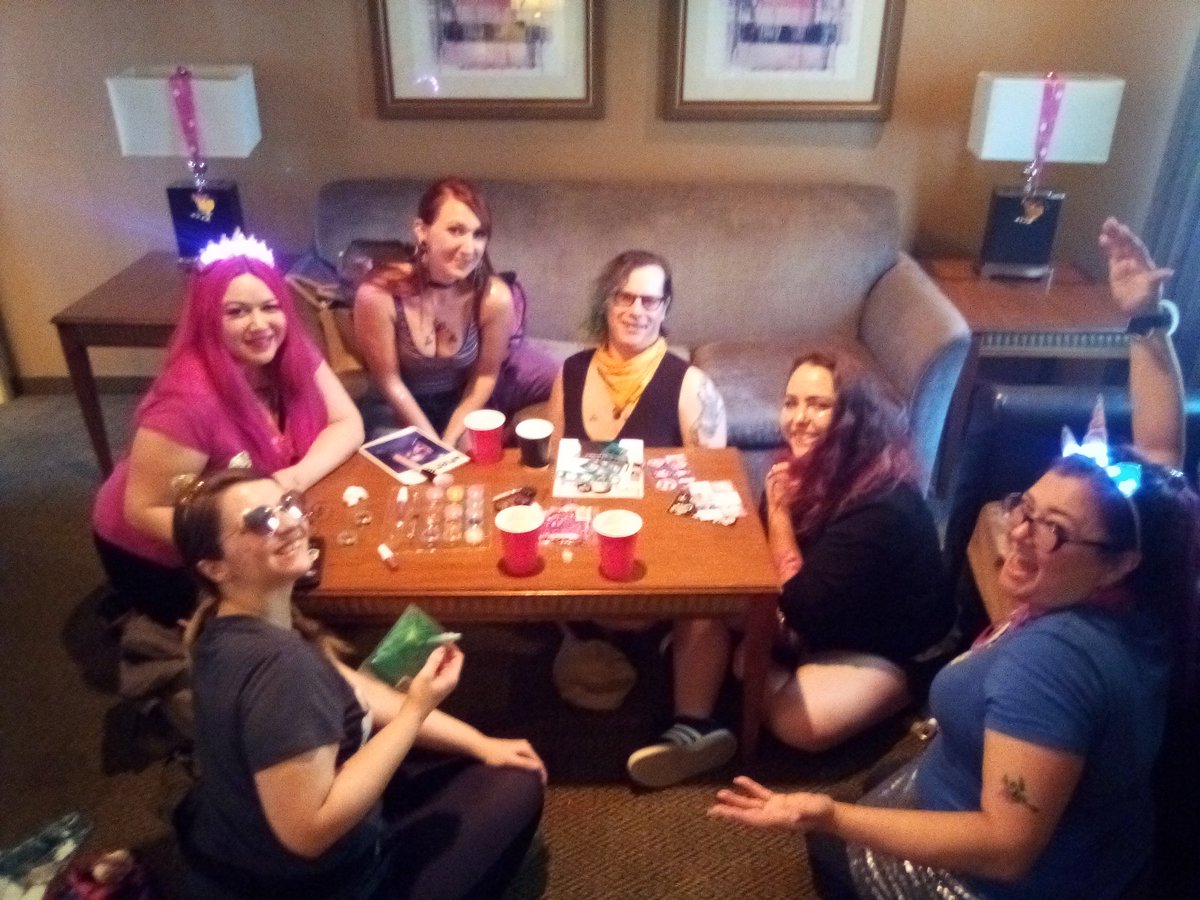 raeBreast's tweet photo. Having a blast at @b00bcon ! Come hang out ! @HumanRes0urce @k8em0 @MarLeighBadass @IEatAccordions @rhaelamp @pollysquires https://t.co/CF4KoyeCCQ