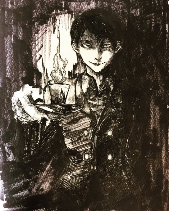 お化けギャルソンのtwitterイラスト検索結果