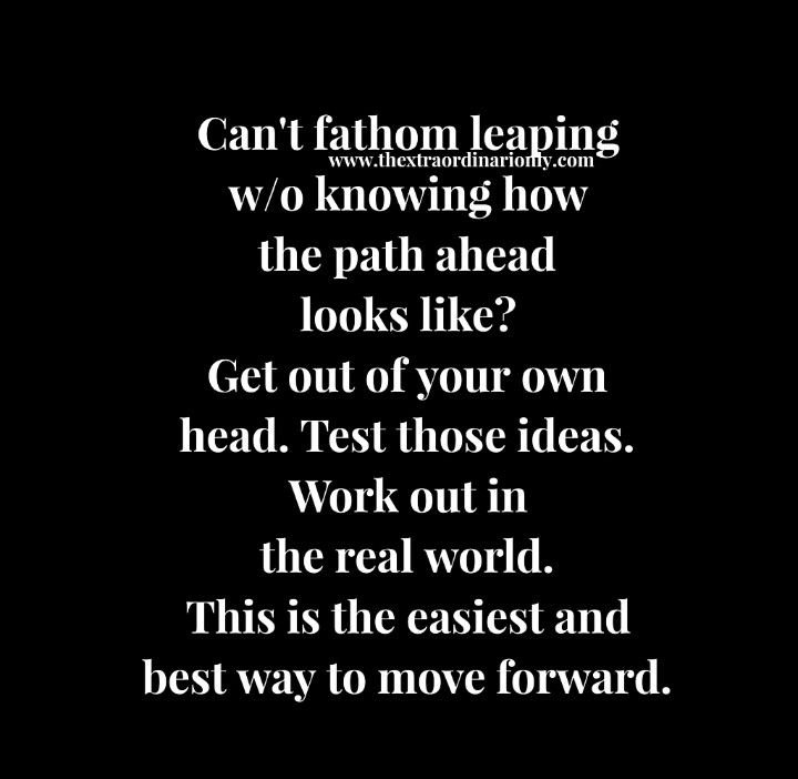 Hazloe3's tweet photo. The easiest and best way to move forward

Leap to the unknown
Test those ideas
Work out in the real world

#hazloe3 #thextraordinarionly #startup #SmallBiz #CEO #ValidateYourself #IQRTG #2DaysDeclarationWithEmma #SuccessTRAIN #createyourownlane https://t.co/PSlFuZGQs0