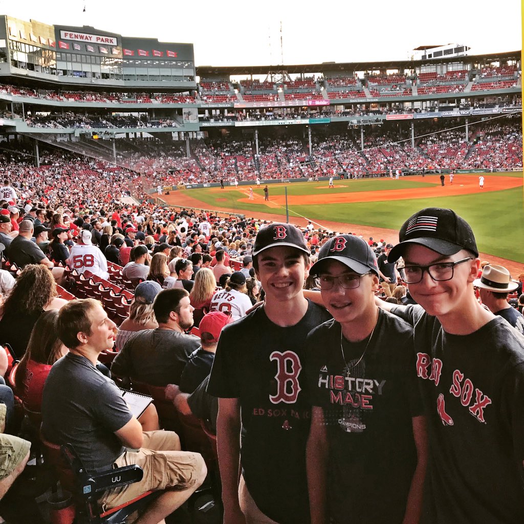 galiberti's tweet photo. These buddies had an awesome time at @fenwaypark at the @RedSox! #KidNation #CallingAllKids #SoxVR #SoxPromos #RedSox #RedSoxNation #MyFenway #RedSoxParents #baseball #FamilyFun #FenwayPark #Ad https://t.co/JledNHyaMX