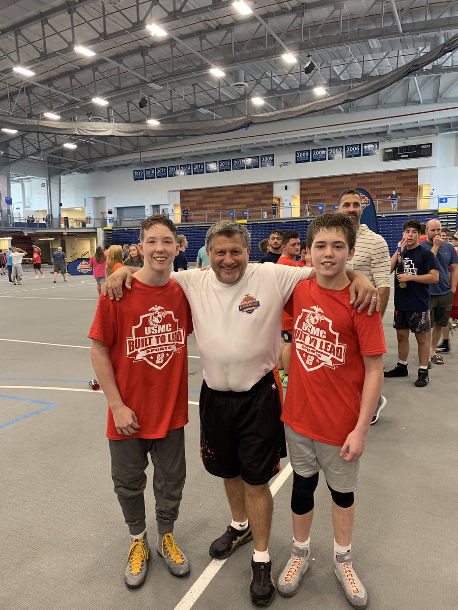 MohonWrestling's tweet photo. Check out Jordyn Hill and Clay O’Connor today at the USMC Sports Leadership Wrestling clinic in Syracuse. The hard work is going to pay off. Keep it grinding. #HAMMER #basementszn https://t.co/AsM8MlUzau