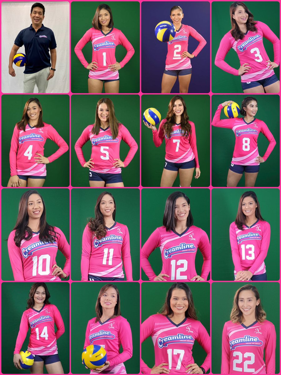 lizanne_927's tweet photo. Ready na ba kayo?
It’s the first day of the 2019 PVL Open Conference🏐
Here’s the lineup of the #CreamlineCoolSmashers 💖
#CreamlineGoodVibes 
#DefendTheCrown https://t.co/CgP4IZjtJD
