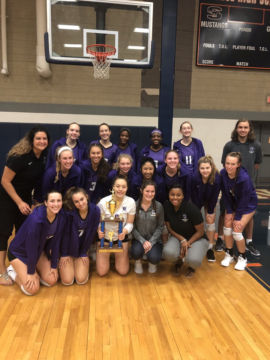 IHSKnightVball's tweet photo. The Knights fought hard all weekend and took second place in the GISD tournament! On the weekend, they went 6-1, losing in a tough three set match in the championship. Proud of this team! #IHSvolleyball #IHSknights https://t.co/9dZC6FRAfk