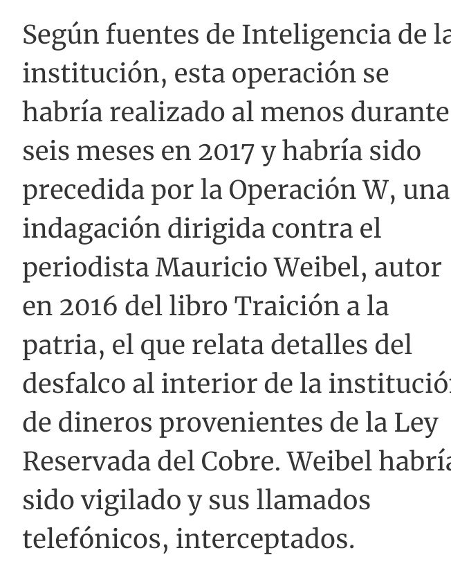 mauricio_weibel's tweet photo. Según @latercera el ejército destinó agentes y recursos públicos a espiar mi trabajo periodístico en los últimos años, cuando realicé las investigaciones sobre corrupción militar.
Es grave que sigan los seguimientos a civiles. Pediré que investigue la Justicia https://t.co/UQVX9ygtrF