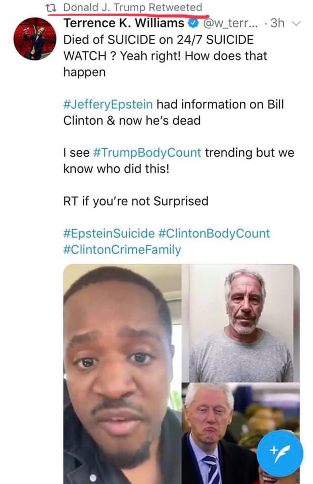 beinlibertarian's tweet photo. Woke Trump is retweeting https://t.co/I4JxFLtEsd