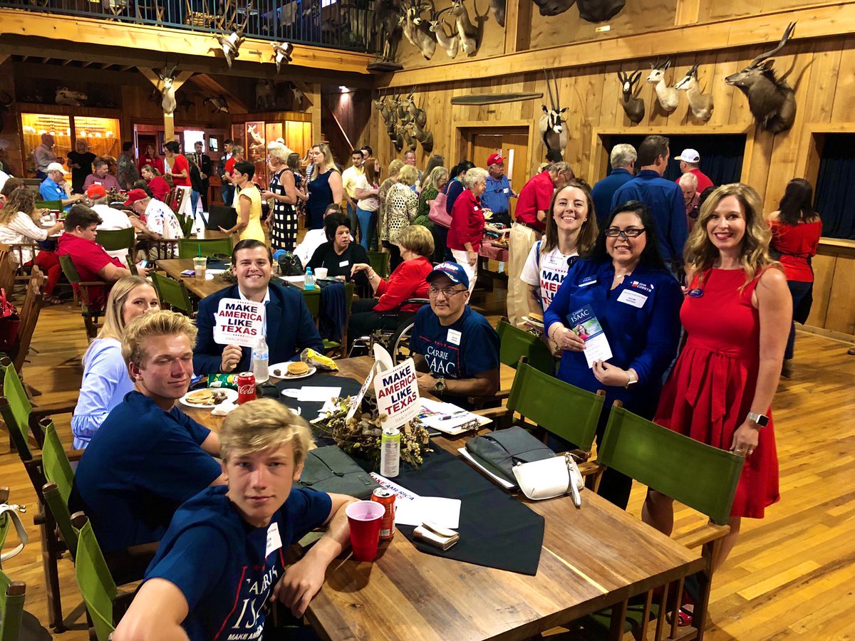 CarrieIsaac's tweet photo. It’s great to be with Senator @JohnCornyn and so many fellow conservatives at the @HaysRepublican Picnic. The Republican Party in Hays County is vibrant and ready to fight to take #HD45 back in 2020! #txlege #keeptexasred #MakeAmericaLikeTexas https://t.co/PXd3ygT9AM
