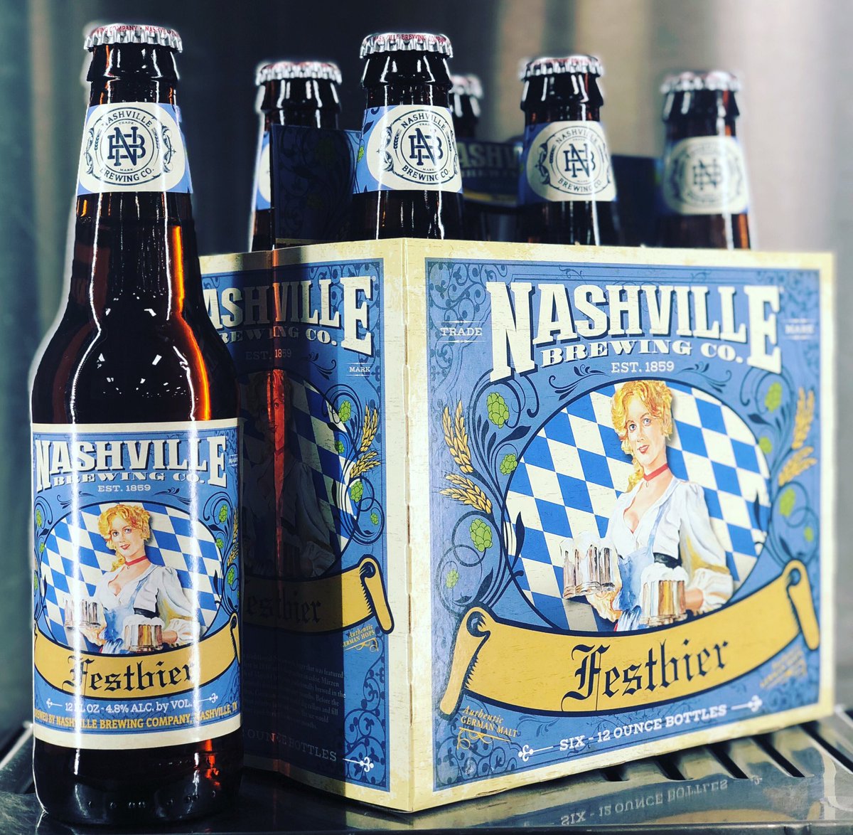New this week, @NashvilleBrew Festbier, a traditional Märzen style beer, perfect for the autumn festivities. This deep amber colored beer was traditionally brewed in March (the German word for Märzen) and lagered (aged) during the summer.