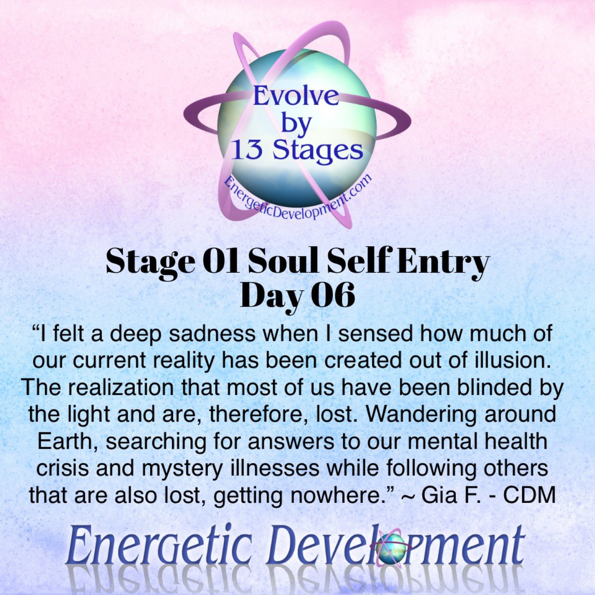 EvolveBy13Stgs's tweet photo. Click link in bio for Mentor support and to start Stage 1 of the 13 Stages, Soul Self Entry.
#EvolveBy13Stages #EnergeticDevelopment #TheOneCause
#HumanEvolution #Sensology #SoulEssence #Support #DeepThoughts #HealYourself #EnergyHealing #Awakening #peace #InnerStruggle #Heal https://t.co/yyWo6ptcmG