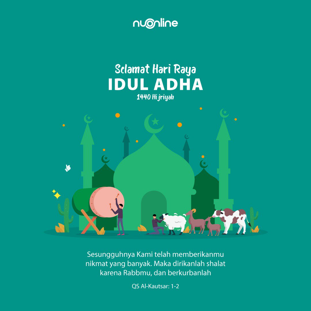 NU Online on Twitter: "Selamat Hari Raya Idul Adha 1440 H #IdulAdha1440