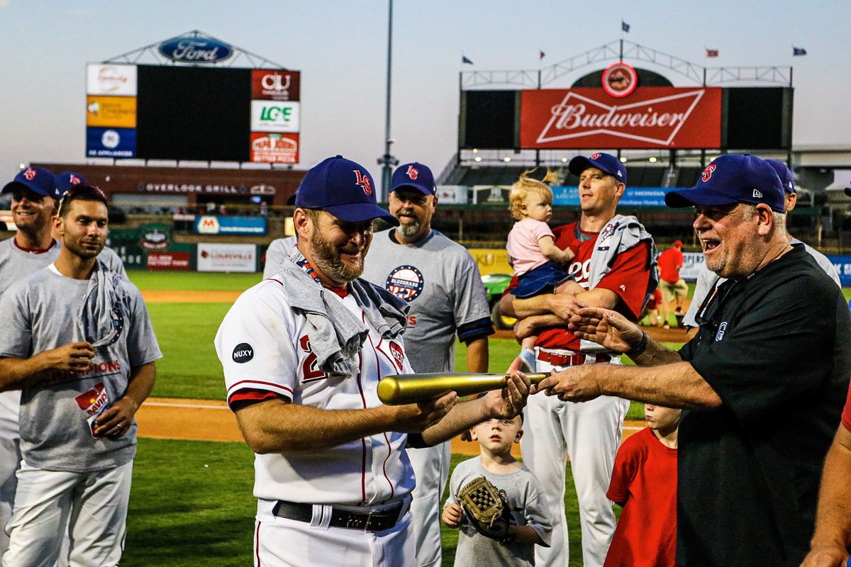 BluegrassWS's tweet image. Jeff Keppinger started all 3 games for the Stars and led the team with a .500 batting average!

The former Louisville Bat and Cincinnati Red has been named the 2019 Bluegrass World Series MVP. #BluegrassWorldSeries