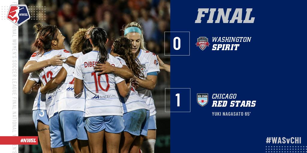 NWSL's tweet image. High 🖐

@chiredstarsPR wins their fifth in a row. 

#WASvCHI | #NWSL