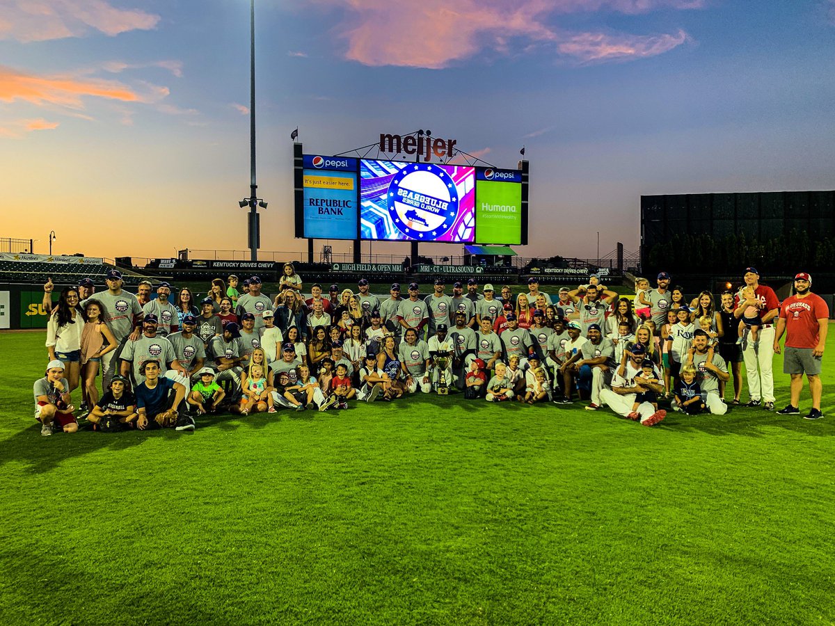 JMotte30's tweet image. CHAMPS!!!! RT @BluegrassWS: Your 2019 #BluegrassWorldSeries champions, the Louisville Stars! 🌟⚾️🏆