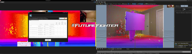 futurefightergm's tweet photo. Getting the #kinects calibrated for motion capture.

#scifi #fighting #game #screenshotsaturday #martialarts #indiedev #gamedev #FGC #FutureFighter https://t.co/abdvlz8paC