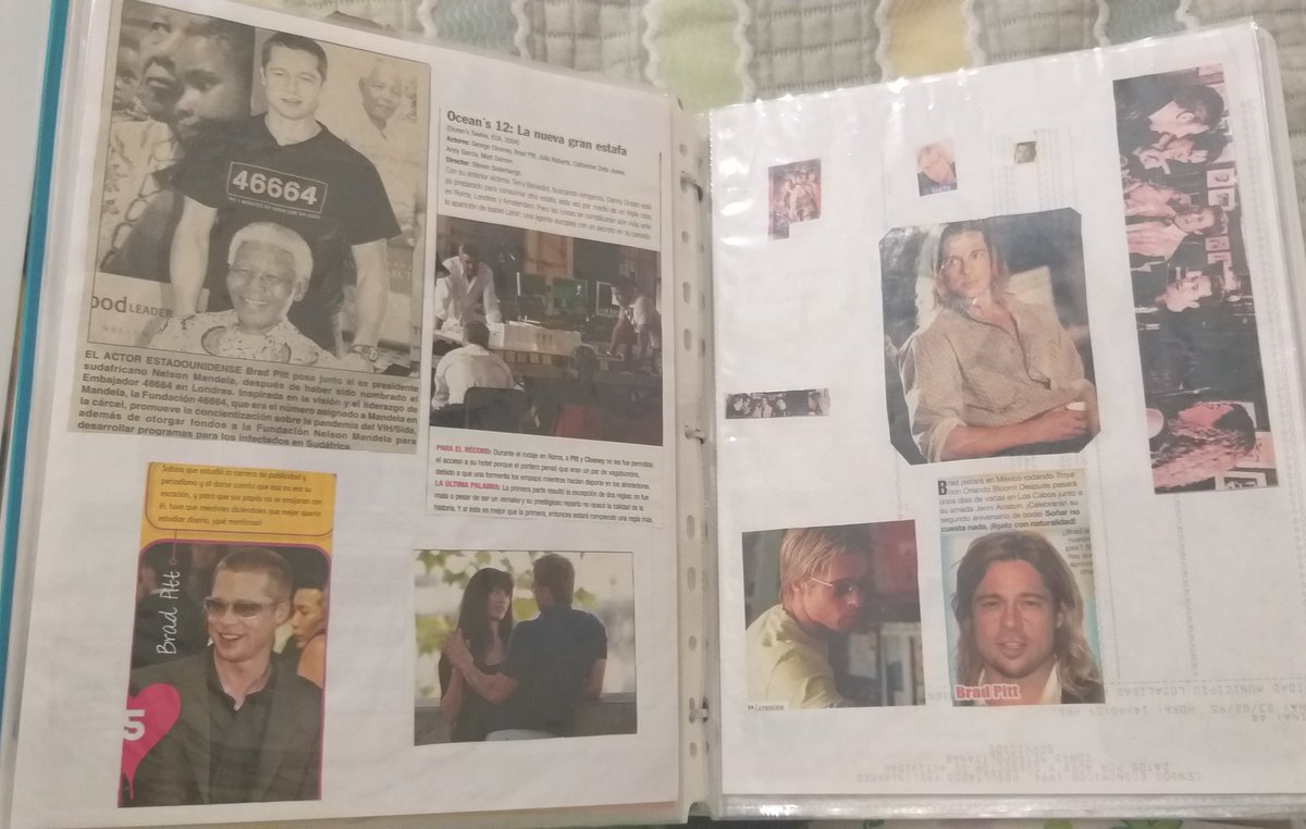 DARKMALC's tweet photo. Ni cuando hice mis examenes finales para titularme estuve tan nerviosa. Pero aún tengo mi bonito album de recortes q comencé hace unos 16 años 😱😱😱😱 ya invitenme a ver al Brad q lo fangirleo desde tiempos inmemorables @conquemx @SonyPicturesMX #EraseUnaVezEnCONQUE https://t.co/6tDBCt0g7K