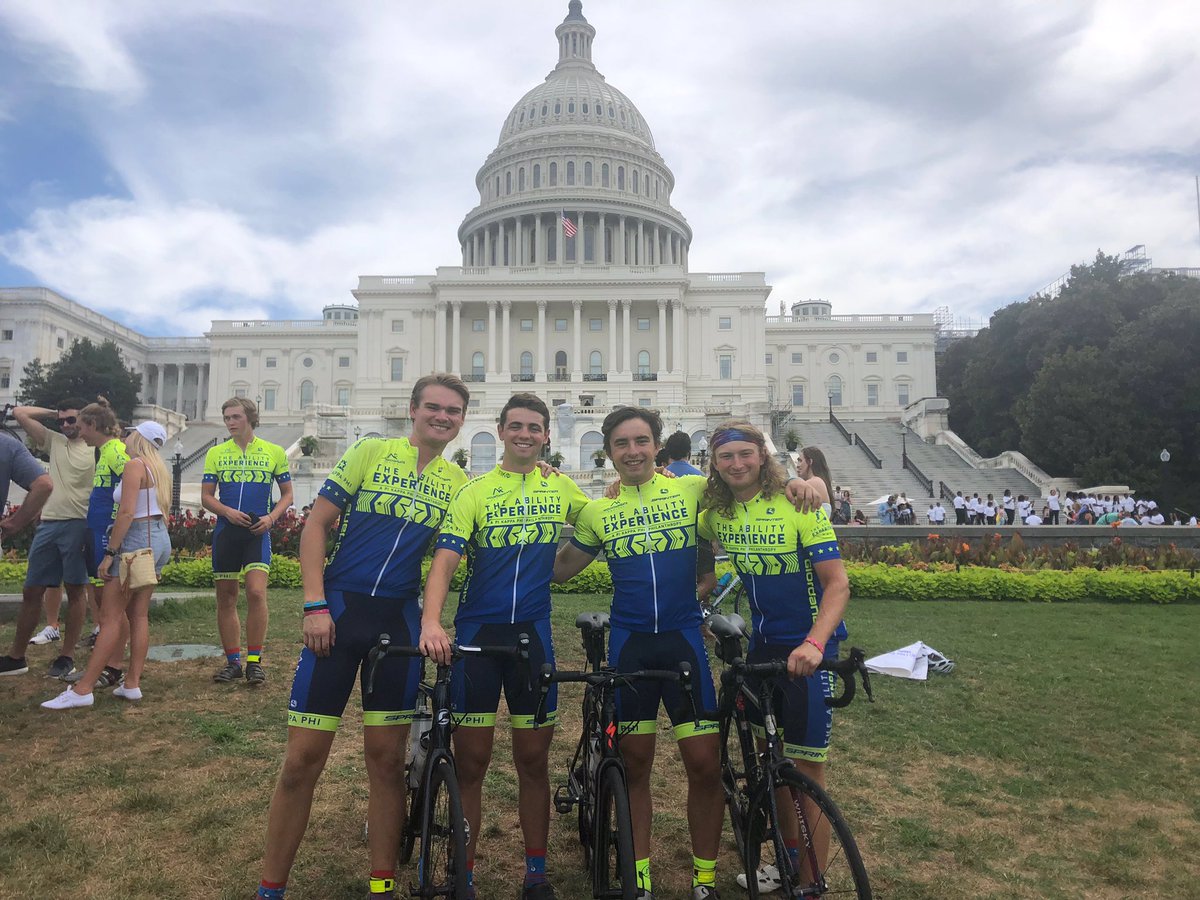 BulldogDW's tweet photo. So proud of my nephew, @Chael_Williams ... ~3800 miles of pedaling and awesomeness across the United States this summer on the #JourneyOfHope; raising money for #TheAbilityExperience. https://t.co/KXmZ0g28EE @SouthernMiss https://t.co/AXBrjrFo9a