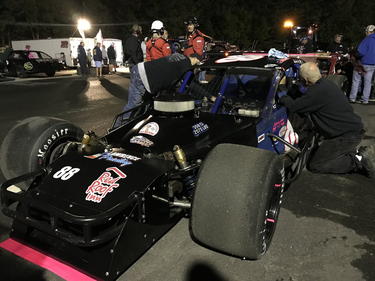 BullringBashQMC's tweet photo. Russ Hersey making final adjustments to his car before we go green! https://t.co/PU4agv6X9U