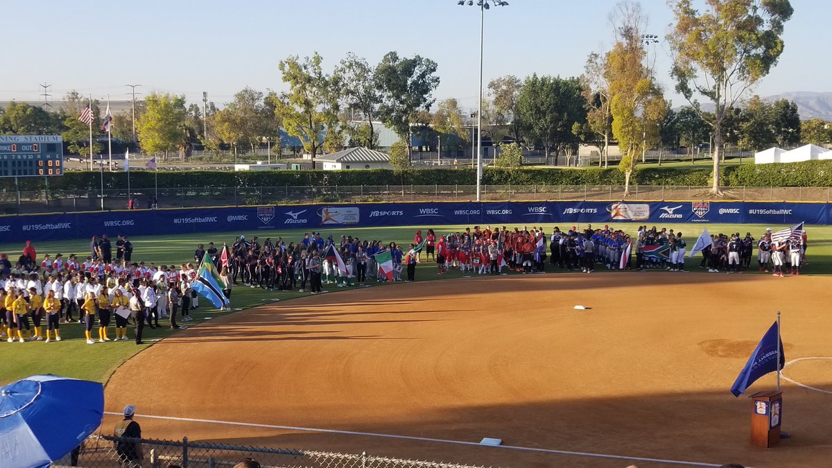 BWikston's tweet image. Opening ceremonies @wbsc @SoftballIreland #u19softballiiwc