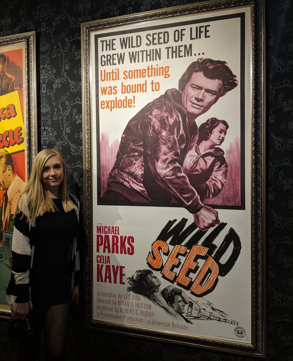 JoshRoush's tweet photo. It's dumb, but it's like I get to say a quick "hello" to the old man everytime I visit the @DrafthouseLA. Please Alamo, never loose the Wild Seed poster, at least until we get a proper release of the movie.
Side note: He LOVED telling stories to @livroush. Go figure.
#ParksDoc https://t.co/XmOxL1zuFn