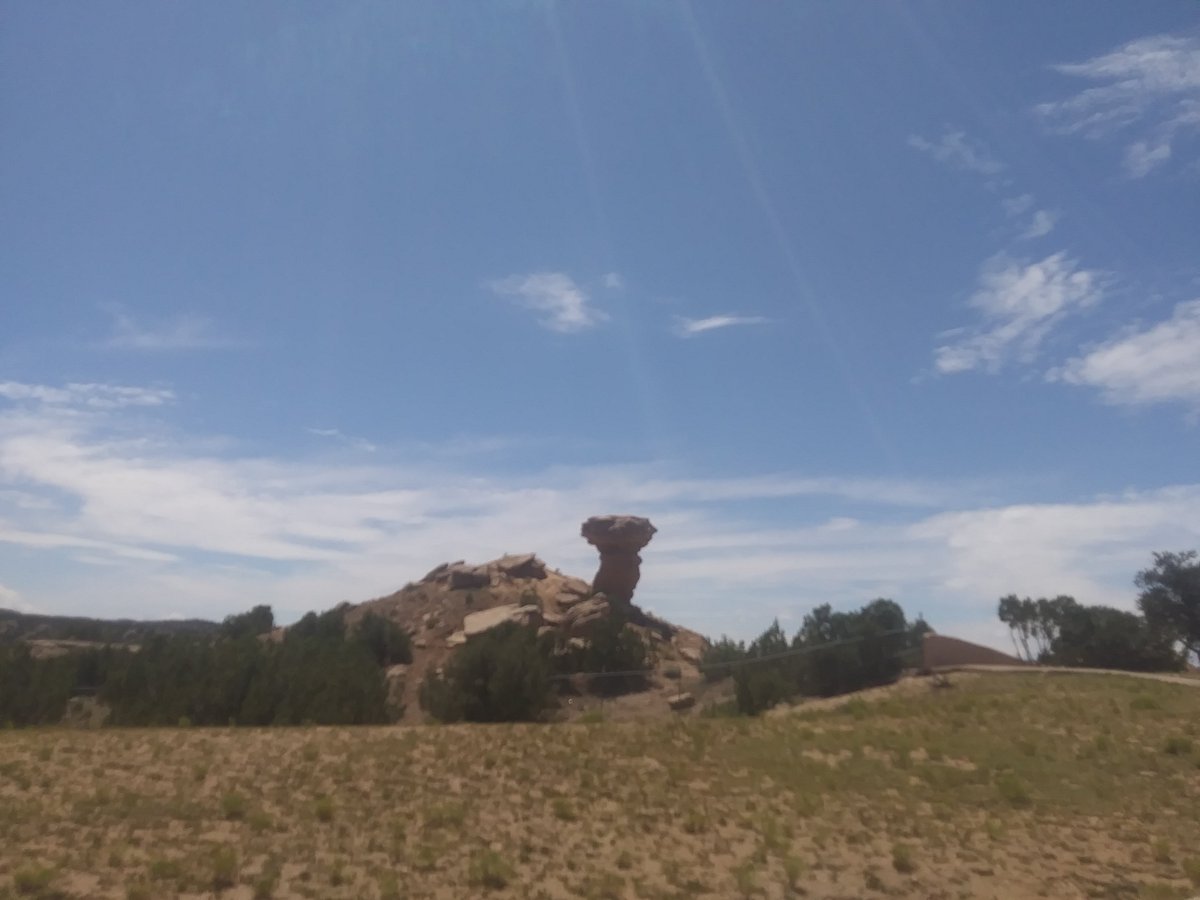 Not our rock, but still interesting...Camel Rock NM.