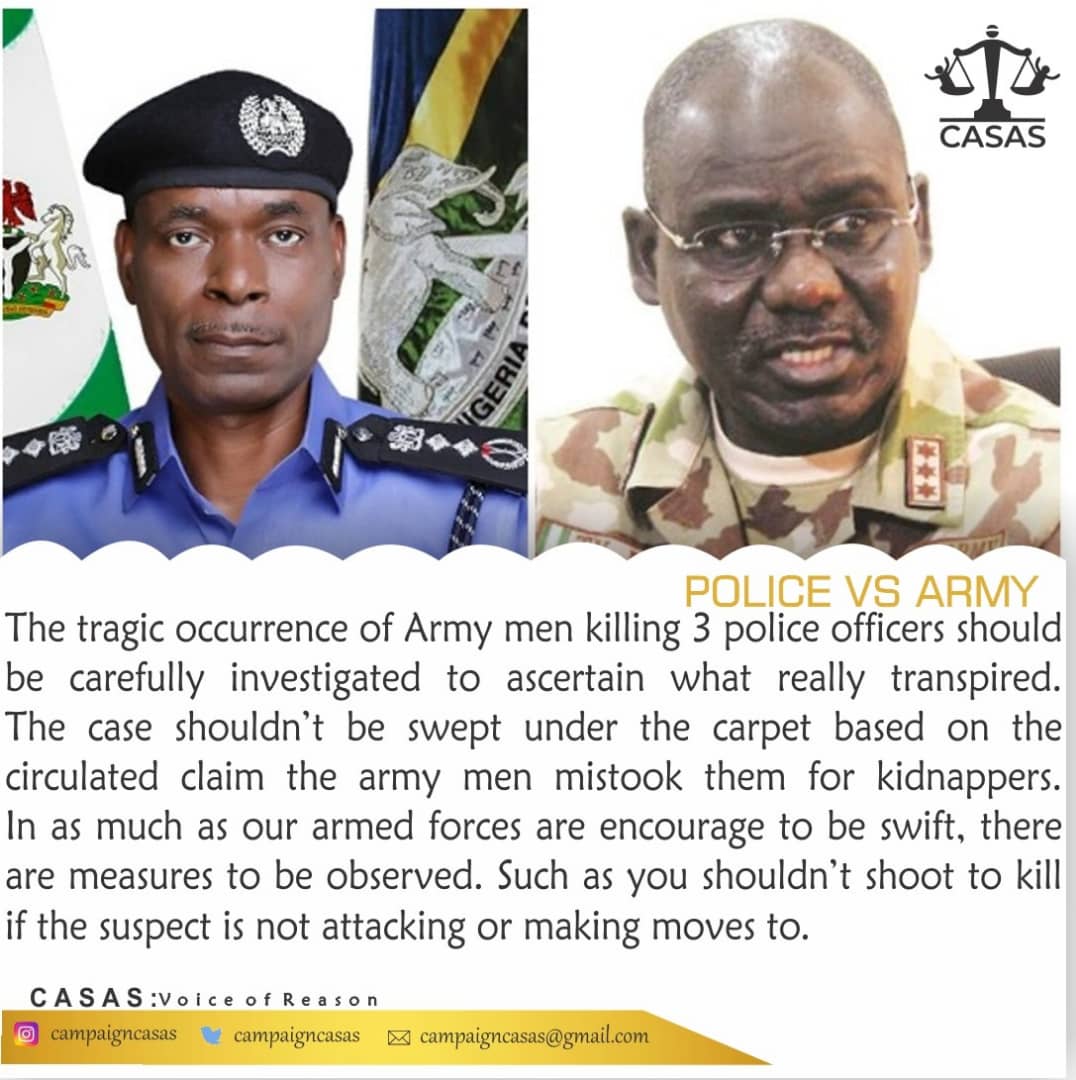 CASASaction's tweet photo. #ArmyNG
#PoliceNG
#CASAS
#VoiceOfReason
#CASASNG https://t.co/gURlbUU0UC