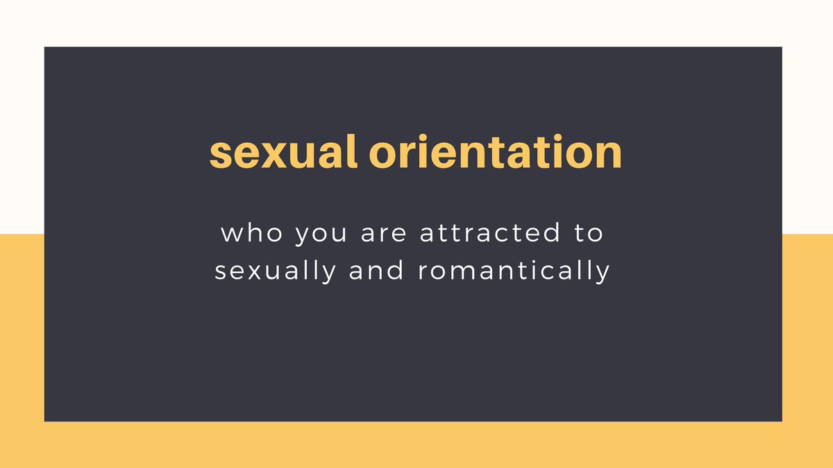 SOGIE: Sexual Orientation, Gender Identity and ExpressionSexual Orientation: refers a person’s sexual and emotional attraction to another person. Answers the question, "who do you love?"