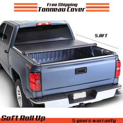 ExteriorCar's tweet photo. (Sponsored eBay) Soft Roll Up Tonneau Cover 5.8 FT Bed For GMC Sierra Chevy Silverado 1500 07-18 https://t.co/xSC2s4zKtC https://t.co/4e3cbEqgp1