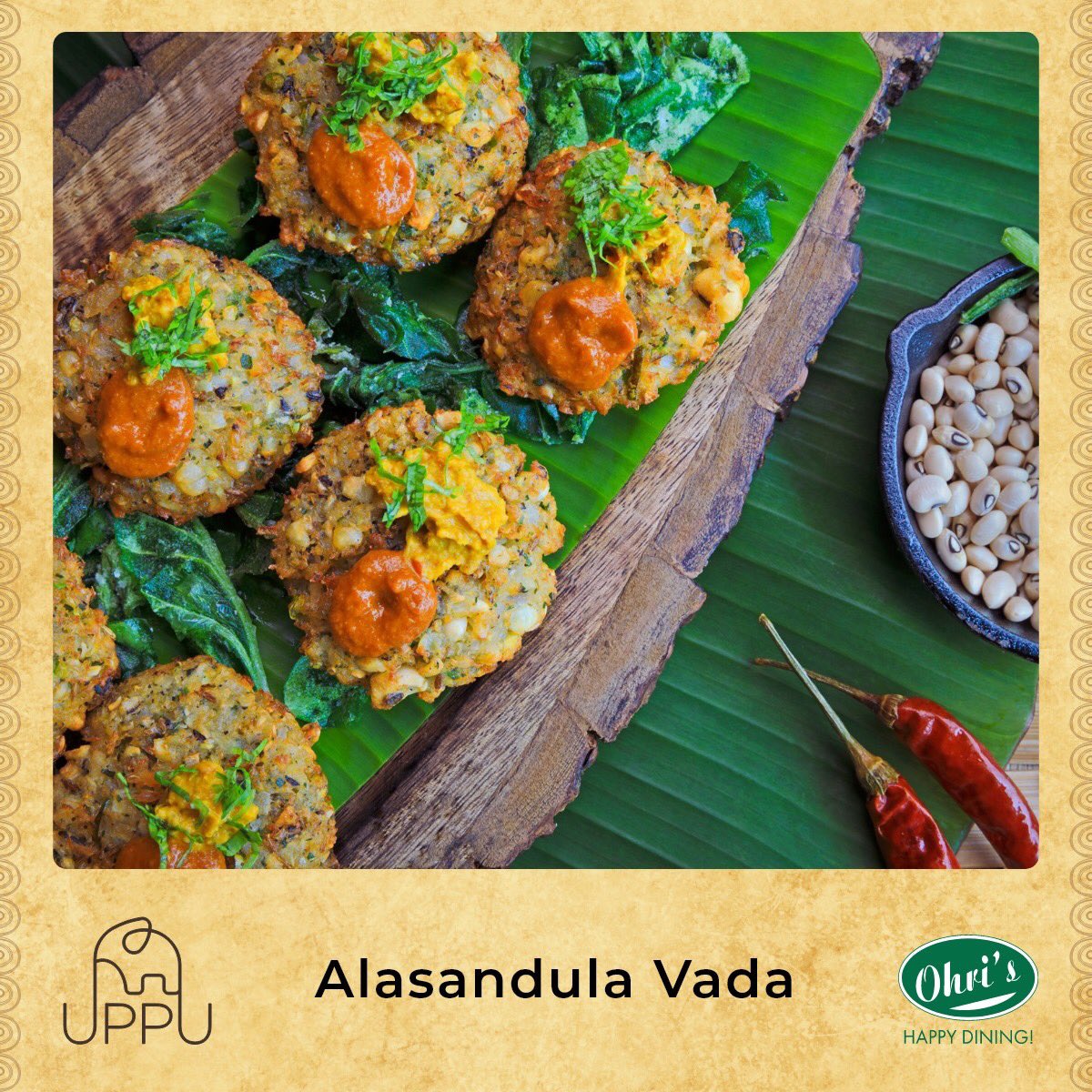 ohrisindia's tweet photo. Start your journey to South Indian cuisine with a burst of flavour. Our appetising Alasandula vada's will elevate your taste buds and make you keep craving for more!

#Ohris #Happydining #UPPU #Ohrisrestaurant #Flavourfulcuisine
#Vankai #Gravy #Spices #Craving #SouthIndian https://t.co/jBusxpbclJ