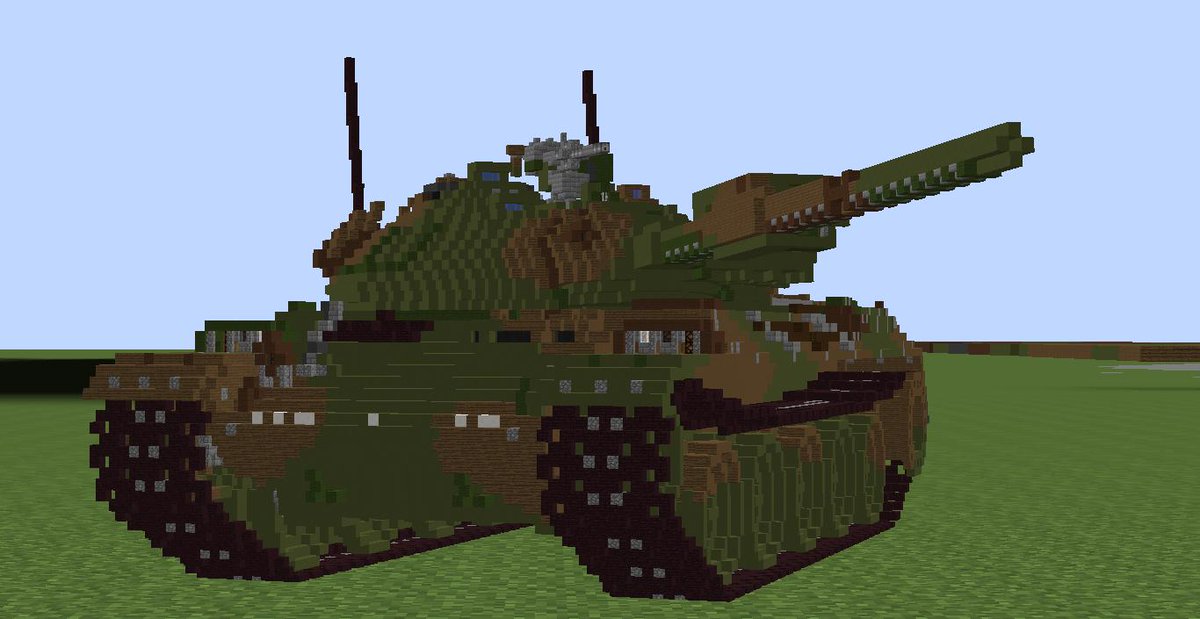 pershing_074G's tweet image. 74式戦車改/G型(Type74Kai/G)16倍再現 in Minecraft
完成しました！
差分を用意するのが地味に大変そうで億劫になっていたのですが、いざやってみたら意外とあっさり仕上がりました。
#74式戦車
#Type74
#Minecraft