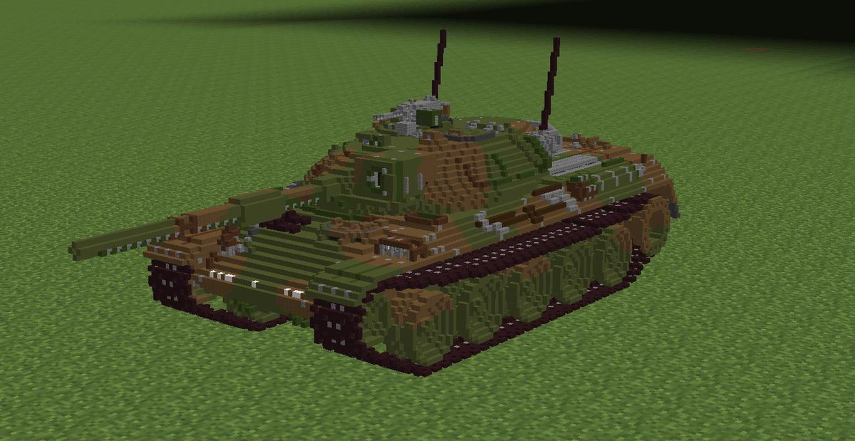 pershing_074G's tweet image. 74式戦車改/G型(Type74Kai/G)16倍再現 in Minecraft
完成しました！
差分を用意するのが地味に大変そうで億劫になっていたのですが、いざやってみたら意外とあっさり仕上がりました。
#74式戦車
#Type74
#Minecraft