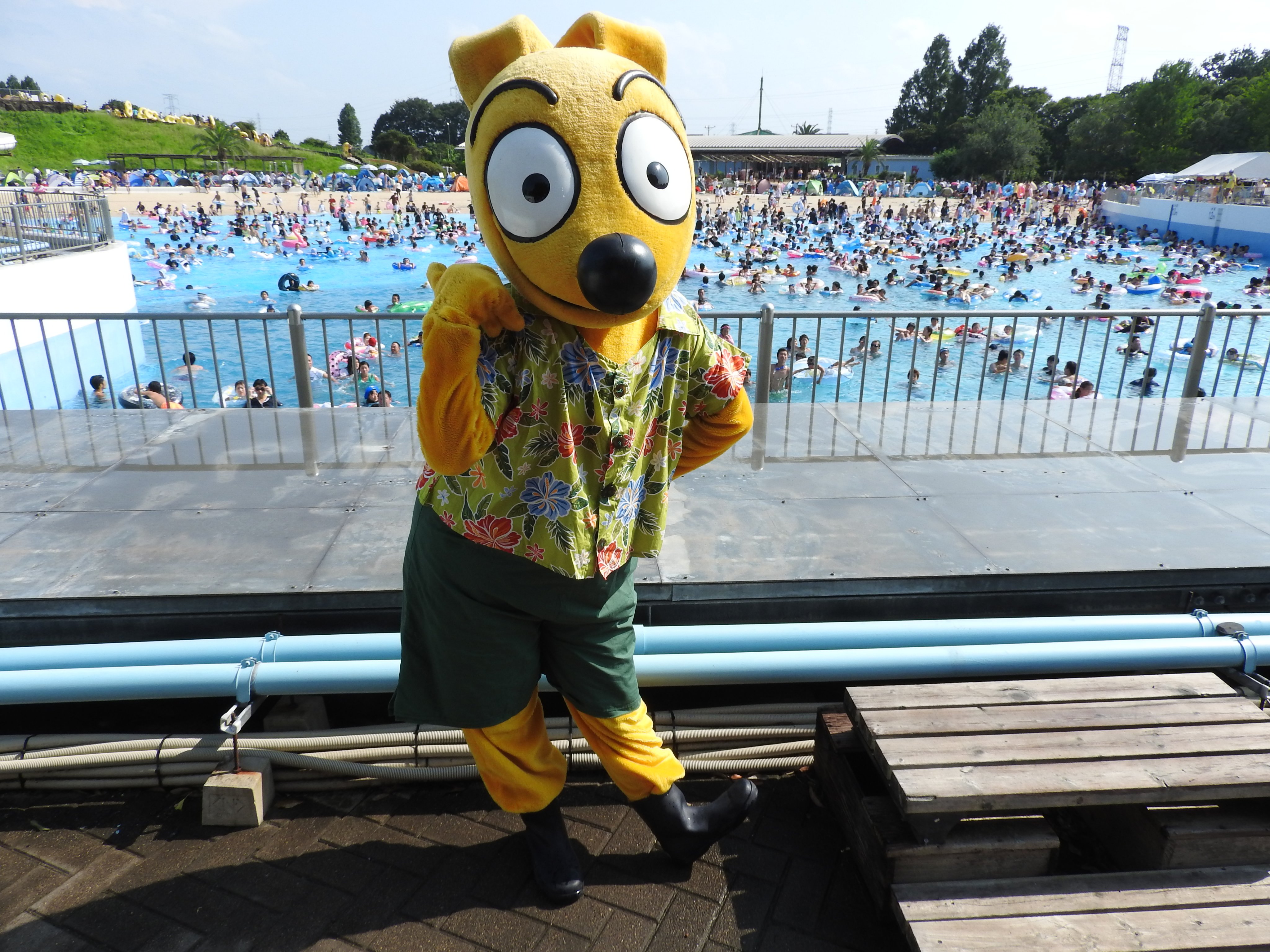 東武動物公園 公式 東武スーパープールに宇宙人現る 東武動物公園 東武スーパープール トッピー ウォーターイリュージョン T Co Famcw5pqzy Twitter